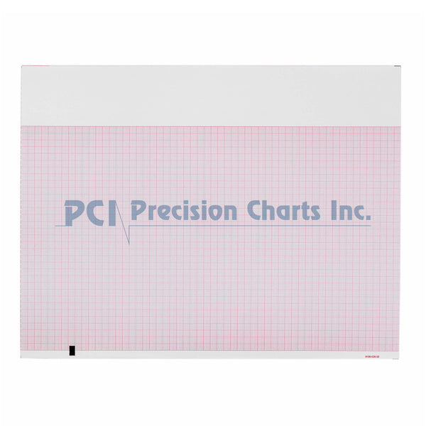 Precision Charts Recording Chart Paper Z-Fold Red Grid (546575_EA) 1/EA