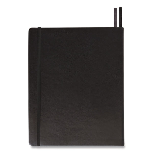 TRU RED Flexible-Cover Business Journal, Quadrille Rule, Black Cover, 8 x 10, 128 Sheets (TUD24377316) Each
