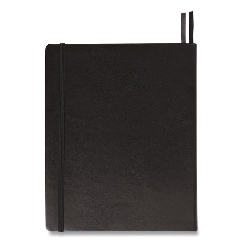 TRU RED Flexible-Cover Business Journal, Quadrille Rule, Black Cover, 8 x 10, 128 Sheets (TUD24377316) Each
