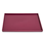 TRU RED™ Slim Stackable Plastic Tray, 6.85 x 9.88 x 0.47, Purple (TUD24380415) Each