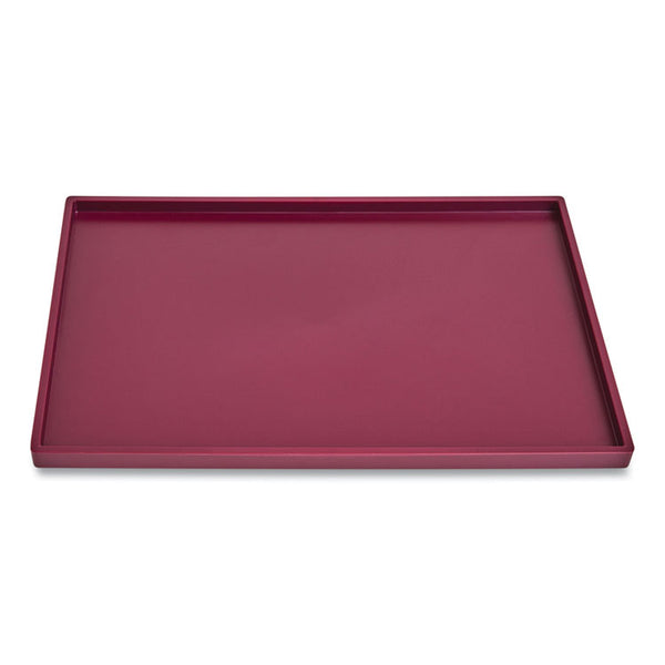 TRU RED™ Slim Stackable Plastic Tray, 6.85 x 9.88 x 0.47, Purple (TUD24380415) Each