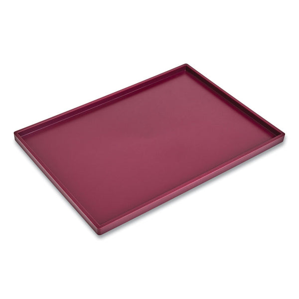 TRU RED™ Slim Stackable Plastic Tray, 6.85 x 9.88 x 0.47, Purple (TUD24380415) Each