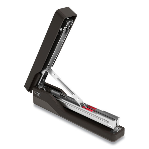 TRU RED™ Desktop Plastic Full Strip Stapler, 20-Sheet Capacity, Black (TUD24418181)