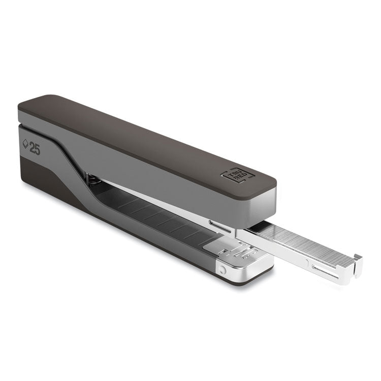 TRU RED™ Desktop Aluminum Full Strip Stapler, 25-Sheet Capacity, Gray/Black (TUD24418188) Each