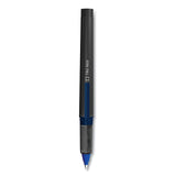 TRU RED™ Roller Ball Pen, Stick, Fine 0.5 mm, Blue Ink, Black/Blue/Clear Barrel, Dozen (TUD24419531)