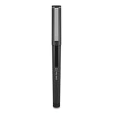 TRU RED™ Roller Ball Pen, Stick, Fine 0.5 mm, Black Ink, Black/Clear Barrel, Dozen (TUD24419532) 1 Dozen