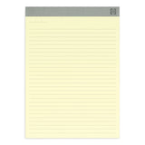 TRU RED™ Notepads, Wide/Legal Rule, 50 Canary-Yellow 8.5 x 11.75 Sheets, 12/Pack (TUD24419922) Pack of 12