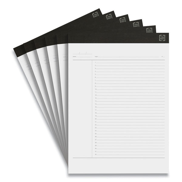 TRU RED™ Notepads, Project-Management Format, 50 White 8.5 x 11.75 Sheets, 6/Pack (TUD24419924)