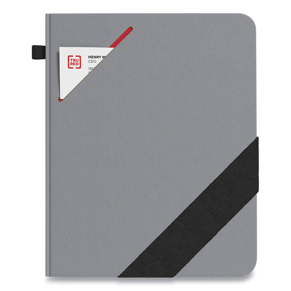 TRU RED™ Large Starter Journal, 1-Subject, Narrow Rule, Gray Cover, (192) 10 x 8 Sheets (TUD24421833)