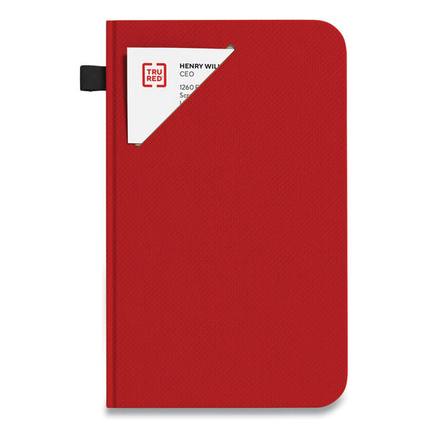 TRU RED™ Medium Starter Journal, 1-Subject, Narrow Rule, Red Cover, (192) 8 x 5 Sheets (TUD24421835)