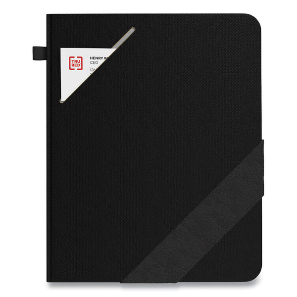 TRU RED™ Large Starter Journal, 1-Subject, Narrow Rule, Black Cover, (192) 10 x 8 Sheets (TUD24421837)