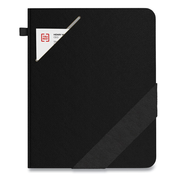 TRU RED™ Large Starter Journal, 1-Subject, Narrow Rule, Black Cover, (192) 10 x 8 Sheets (TUD24421837) Each