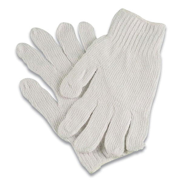 AMBITEX® PRO CTPS400/NLW Series Natural White String Knit Gloves, 7 gauge, Large, White, 12 Pairs (TXICTPS400LGNLW) 1 Dozen