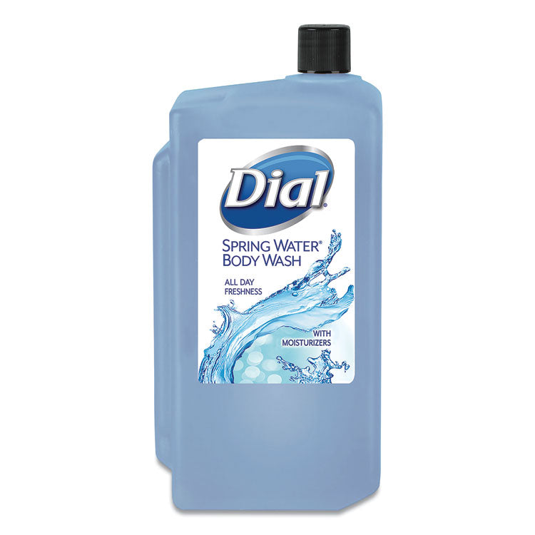 Dial® Professional Body Wash Refill for 1 L Liquid Dispenser, Spring Water, 1 L, 8/Carton (DIA04031)