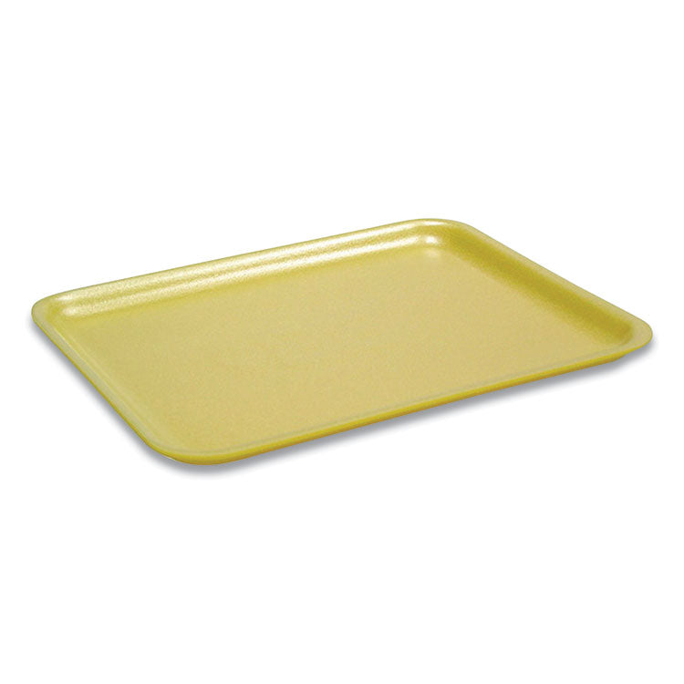 Pactiv Evergreen Supermarket Tray, #17S, 8.4 x 4.5 x 0.7, Yellow, Foam, 1,000/Carton (PCT51P317S)