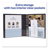 Avery® Durable View Binder with DuraHinge and Slant Rings, 3 Rings, 1" Capacity, 11 x 8.5, Purple (AVE17294) Each