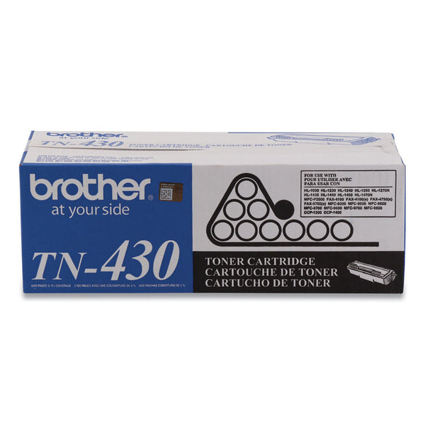 Brother TN430 Toner, 3,000 Page-Yield, Black (BRTTN430)