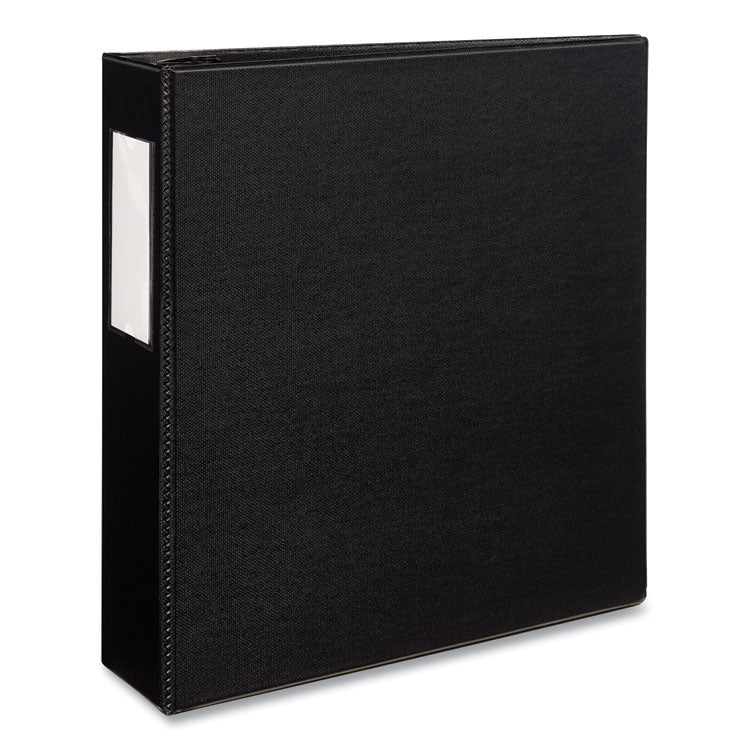 Avery® Durable Non-View Binder with DuraHinge and EZD Rings, 3 Rings, 3" Capacity, 11 x 8.5, Black, (8702) (AVE08702)