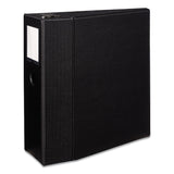 Avery® Durable Non-View Binder with DuraHinge and EZD Rings, 3 Rings, 5" Capacity, 11 x 8.5, Black, (8901) (AVE08901)