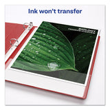 Avery® Durable Non-View Binder with DuraHinge and Slant Rings, 3 Rings, 3" Capacity, 11 x 8.5, Red (AVE27204) Each