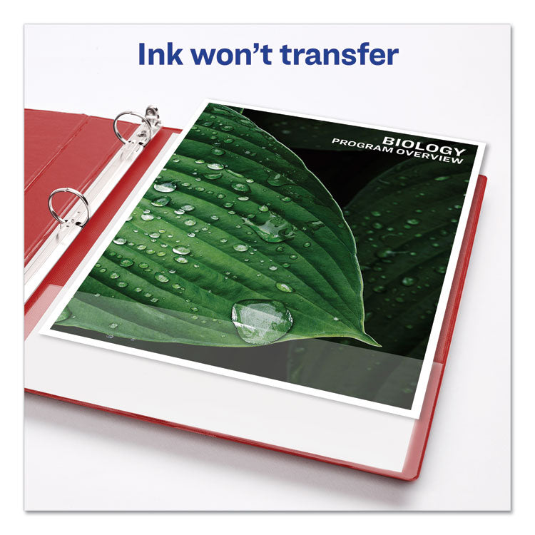 Avery® Durable Non-View Binder with DuraHinge and Slant Rings, 3 Rings, 3" Capacity, 11 x 8.5, Red (AVE27204) Each
