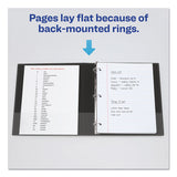 Avery® Mini Size Durable Non-View Binder with Round Rings, 3 Rings, 1" Capacity, 8.5 x 5.5, Black (AVE27257)