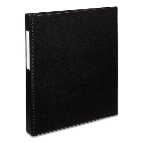 Avery® Durable Non-View Binder with DuraHinge and EZD Rings, 3 Rings, 1" Capacity, 11 x 8.5, Black, (8302) (AVE08302)