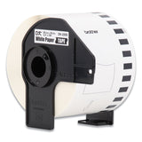 Brother Continuous Paper Label Tape, 2.4" x 100 ft, White, 3 Rolls/Pack (BRTDK22053PK) Pack of 3