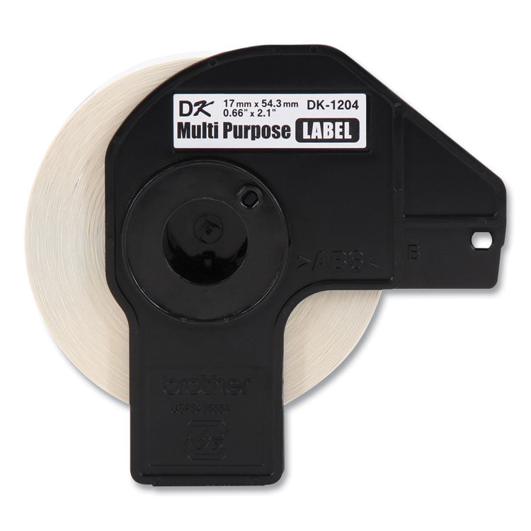 Brother Die-Cut Multipurpose Labels, 0.66 x 3.4, White, 400 Labels/Roll, 3 Rolls/Pack (BRTDK12043PK) Pack of 3