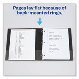 Avery® Economy Non-View Binder with Round Rings, 3 Rings, 3" Capacity, 11 x 8.5, Black, (4601) (AVE04601) Each