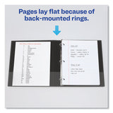 Avery® Economy Non-View Binder with Round Rings, 3 Rings, 3" Capacity, 11 x 8.5, Black, (3602) (AVE03602) Each
