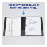 Avery® Economy Non-View Binder with Round Rings, 3 Rings, 2" Capacity, 11 x 8.5, Blue, (3500) (AVE03500) Each