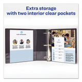 Avery® Economy Non-View Binder with Round Rings, 3 Rings, 3" Capacity, 11 x 8.5, Black, (4601) (AVE04601) Each