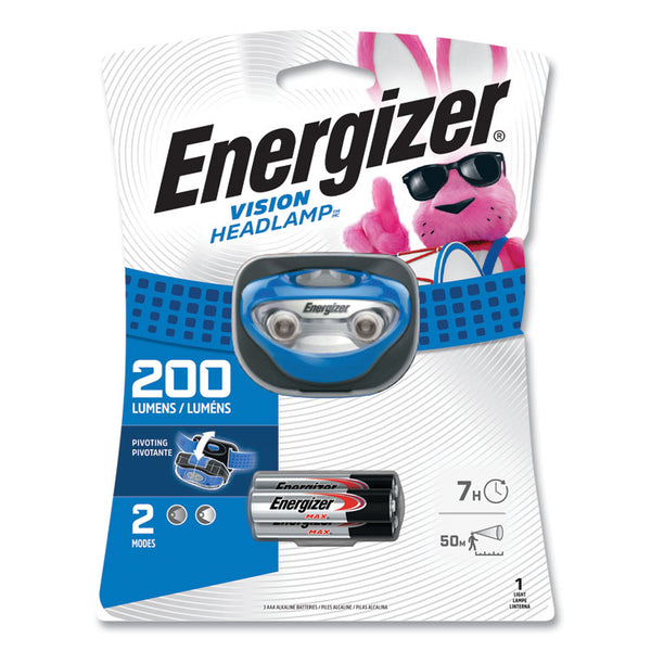 Energizer® LED Headlight, 3 AAA Batteries (Included), Blue (EVEHDA32E)