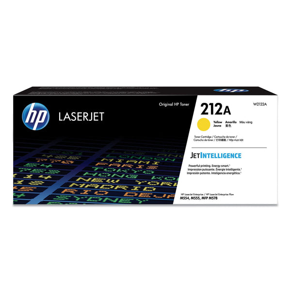 HP HP 212A, (W2122A) Yellow Original LaserJet Toner Cartridge (HEWW2122A)