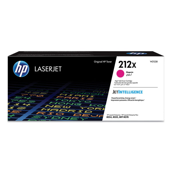 HP HP 212X, (W2123X) High-Yield Magenta Original LaserJet Toner Cartridge (HEWW2123X)