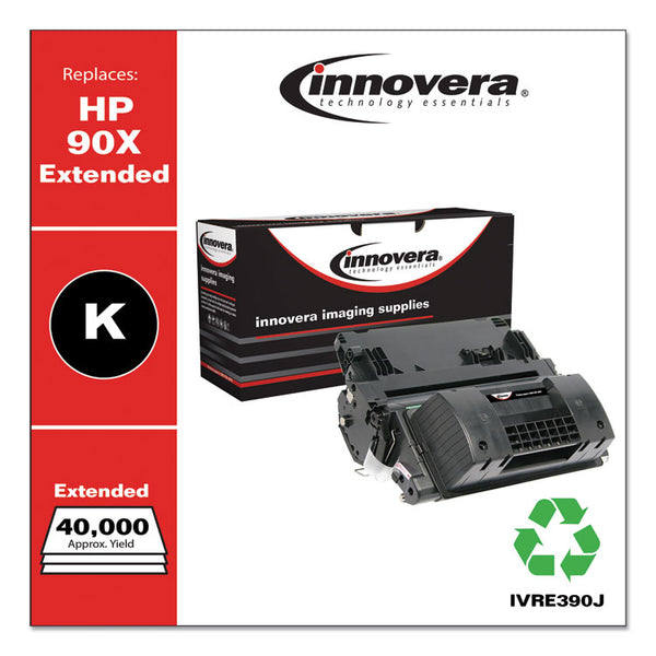 Innovera® Remanufactured Black Extended-Yield Toner, Replacement for 90X (CE390XJ), 40,000 Page-Yield, Ships in 1-3 Business Days (IVRE390J) Each