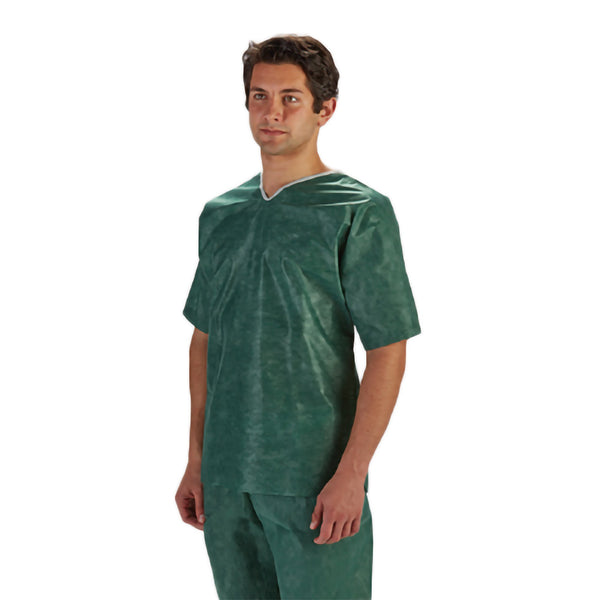 Barrier® Scrub Shirt 2X-Large Green 3 Pockets Short Sleeve Unisex (683526_CS) 48/CS