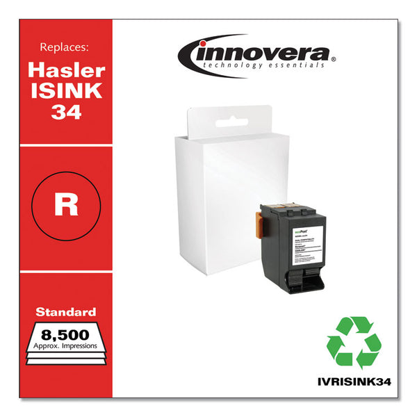 Innovera® Remanufactured Red Postage Meter Ink, Replacement for ISINK34, 8,500 Page-Yield (IVRISINK34) Each