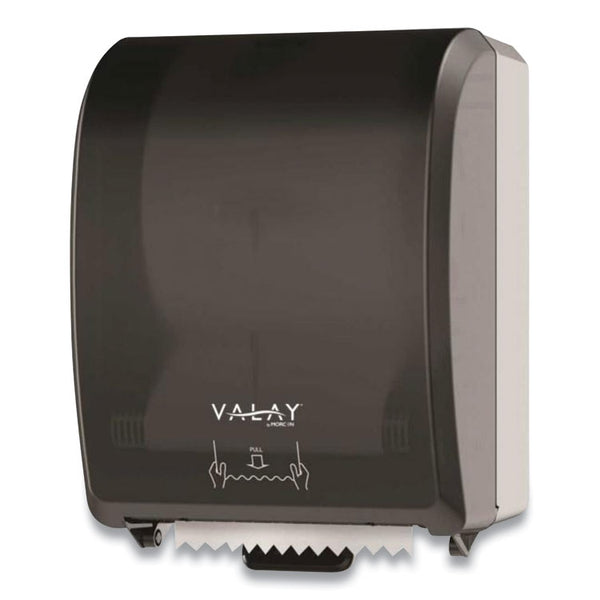 Morcon Tissue Valay Controlled Towel Dispenser, Y-Notch, 12.3 x 9.3 x 15.9, Black (MORY2500)