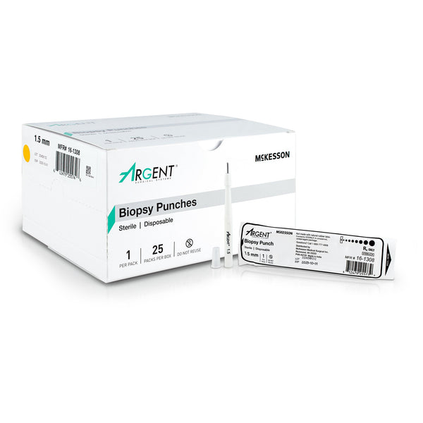 McKesson Argent™ Biopsy Punch Dermal 1.5 mm (1175169_CS) 100/CS