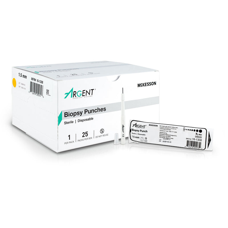 McKesson Argent™ Biopsy Punch Dermal 1.5 mm (1175169_BX) 25/BX