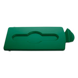 Rubbermaid Commercial Slim Jim Green Closed Lid Insert, Green (RCP2007884) Each