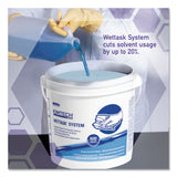 WypAll® Power Clean Wipers for Disinfectants, Sanitizers,Solvents WetTask Customizable Wet Wipe System, 140/Roll, 6 Rolls/1 Bucket/CT (KCC0621102)