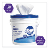 WypAll® Power Clean Wipers for Disinfectants, Sanitizers,Solvents WetTask Customizable Wet Wipe System, 140/Roll, 6 Rolls/1 Bucket/CT (KCC0621102)