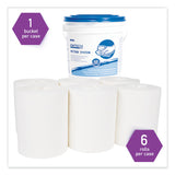 WypAll® Power Clean Wipers for Disinfectants, Sanitizers,Solvents WetTask Customizable Wet Wipe System, 140/Roll, 6 Rolls/1 Bucket/CT (KCC0621102)