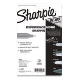 Sharpie® Metallic Fine Point Permanent Markers, Fine Bullet Tip, Blue-Green-Red, 6/Pack (SAN2029678) Each
