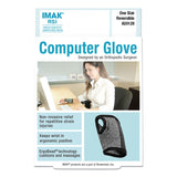 IMAK® RSI Computer Glove, Fits Left Hand/Right Hand, Black (IMA20128)
