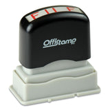 Offistamp® Pre-Inked Message Stamp, FILE, 1.63" x 0.38", Red Ink (MKG034513) Each