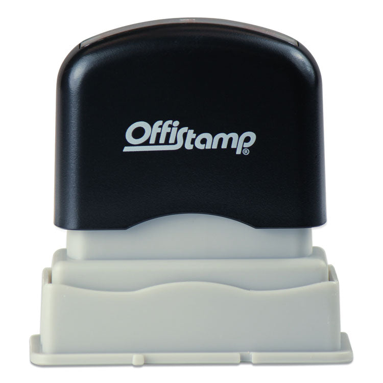 Offistamp® Pre-Inked Message Stamp, FILE, 1.63" x 0.38", Red Ink (MKG034513) Each